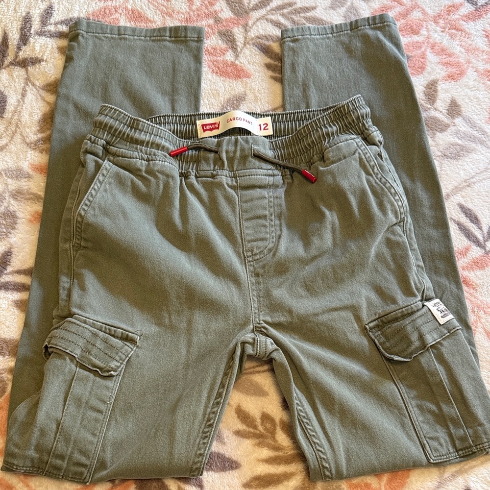 Levi's Kids Olive Cargo Pants
